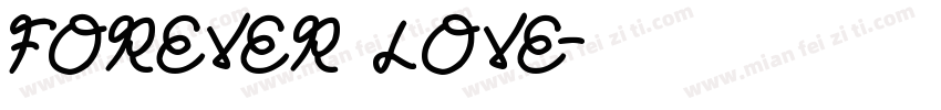 Forever love字体转换